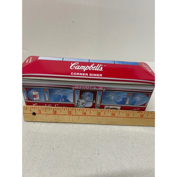 Campbell's Corner Diner Tin Box Retro Collectible Kitchen Decor Storage - Picture 6 of 7